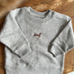 Baby-Sweatshirt mit Dackel-Stick