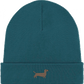 Beanie Mütze mit Dackel-Stick